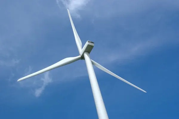 Nacelle and blades of a wind turbine